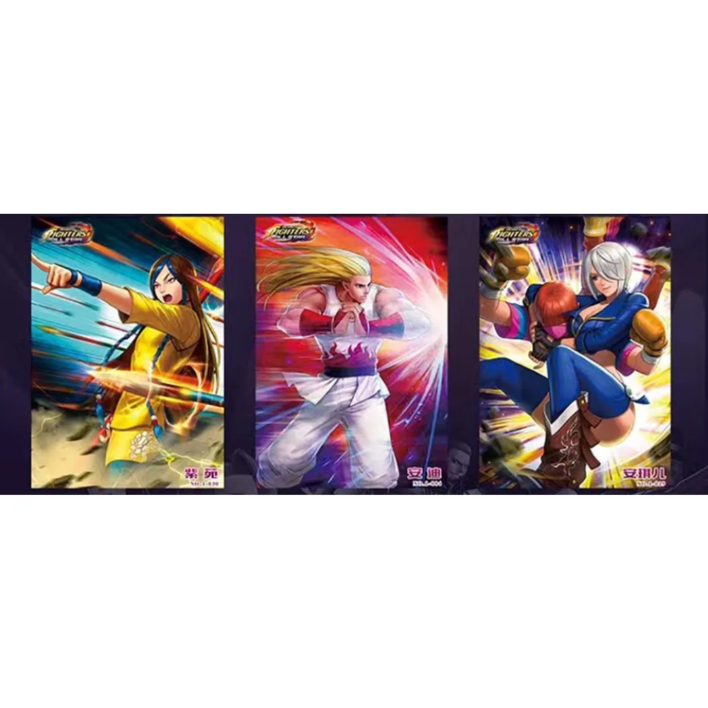 Original The King of Fighters Collection Cards Japanese Fighting Game Character Halloween Christmas Theme Portrait Card Kid Gift