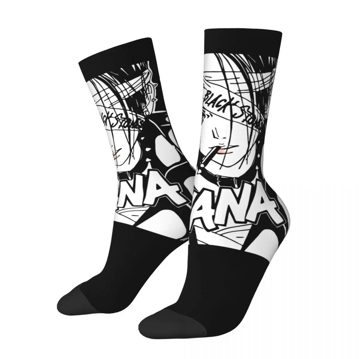 Autumn Winter Colorful Women Men Manga Nana Osaki Socks Streetwear Japanese Anime Harajuku Non-slip Crew Socks