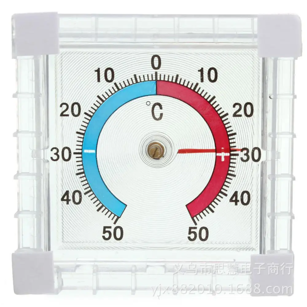 1pc Thermometer Self Adhesive Window Thermometer Indoor Outdoor Wall Garden Home Graduated Disc Measurement Multimeter