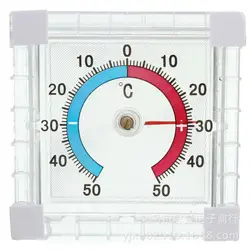 1pc Thermometer Self Adhesive Window Thermometer Indoor Outdoor Wall Garden Home Graduated Disc Measurement Multimeter