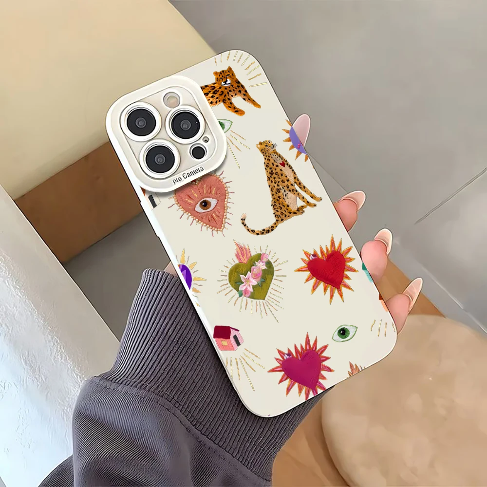 Luxuriöse Trendige Artikel Collage Handyhülle für iPhone 17 16 15 14 11 12 13 Pro Max Plus 7 8 Plus XS XR 17 Air Stoßfeste Weiche Hülle – Detail 4