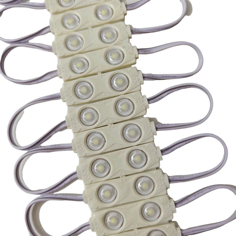 20pcs LED Module Light 2835 Indoor Outdoor Injection Waterproof Sign Backlight DC12V Shop Advertising Letter Signboard Lamp