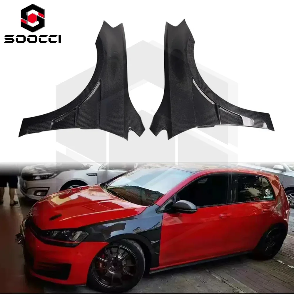 

Carbon Fiber MK7 Front Fender for Volkswagen Golf 7 7.5 MK7 MK7.5 GTI Car with Vents Fender Performance Kit Fro VW MK7 Fenders