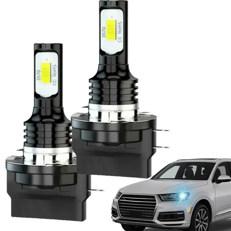 LED Fog Lights For Cars Fog Lights Replacement Waterproof 600 Brightness Plug & Play Fog Lamp Bulb For Cars SUVs Minivans