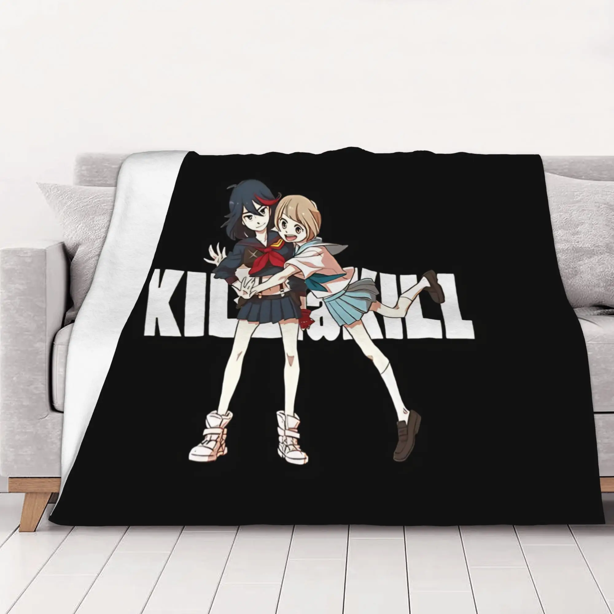 1PC teen fighters  Kill la Kill Home Room Decorations Winter Blankets For Adults Bedding Home Interior Sofa Knee