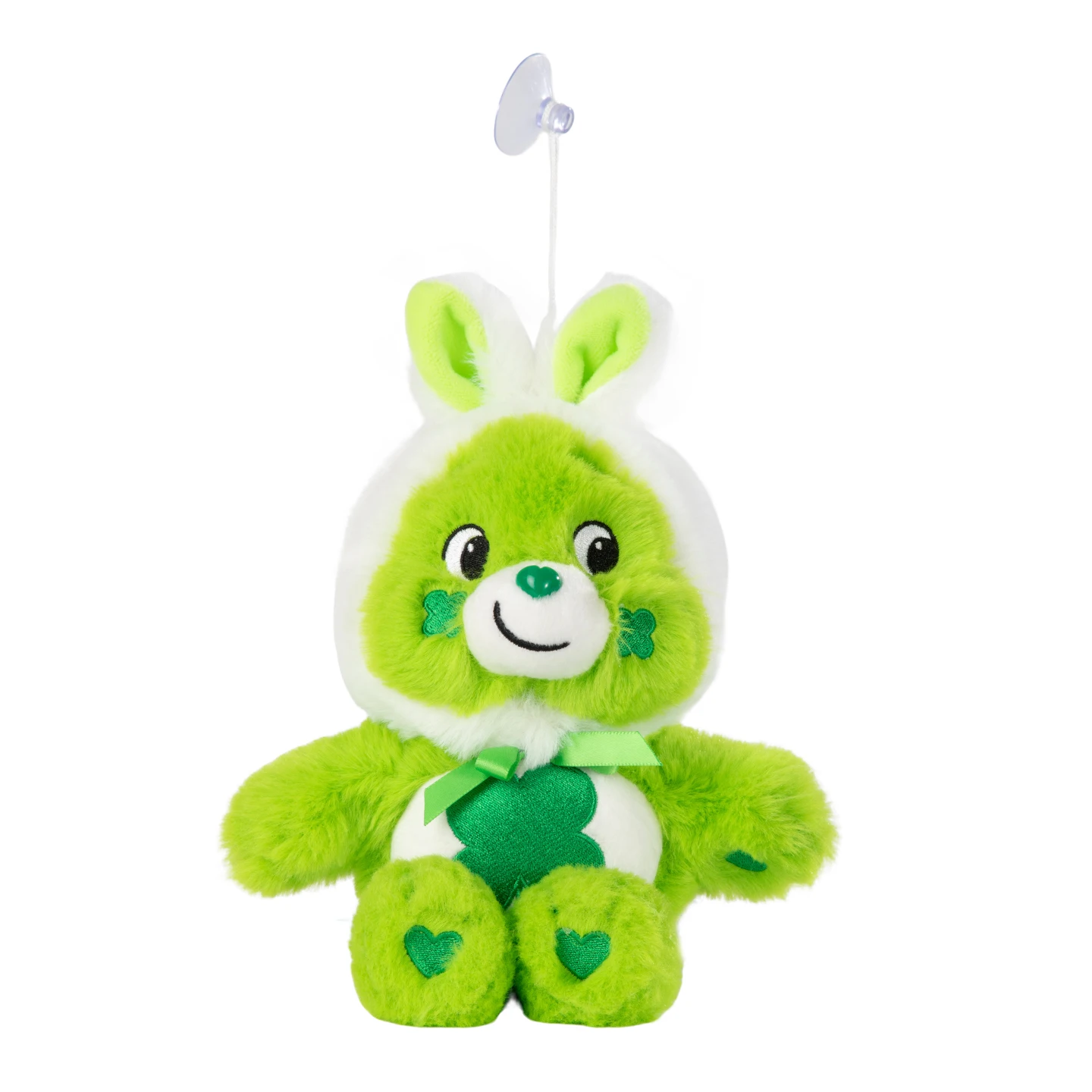 Original Care Bears 22cm Saugnapf-Plüsch-Anhänger Glänzender Liebesbär Cartoon-Puppe Heim- und Bürodekoration Geburtstags- und Feiertagsgeschenk für Mädchen – Detail 7