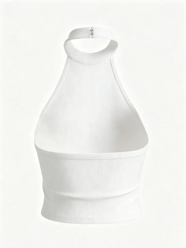 2026 Sommer Neuerscheinung: Europäischer & Amerikanischer Y2K-Style Sexy Rückenfreier Neckholder Ärmelloses Strick-Tanktop für Damen – Modisch – Detail 18