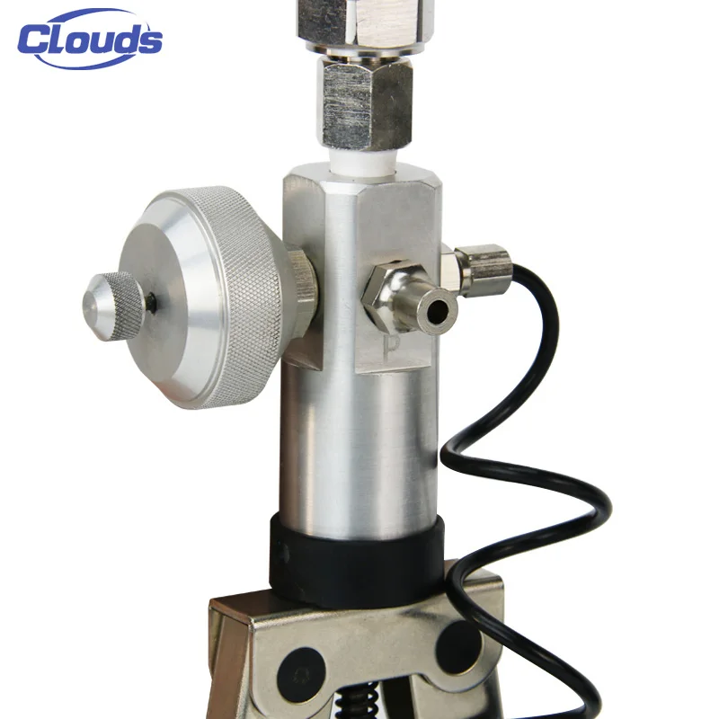 Factory operated stainless steel gas pressure calibrator, handheld pressure pump, low-pressure pressure testing equipment