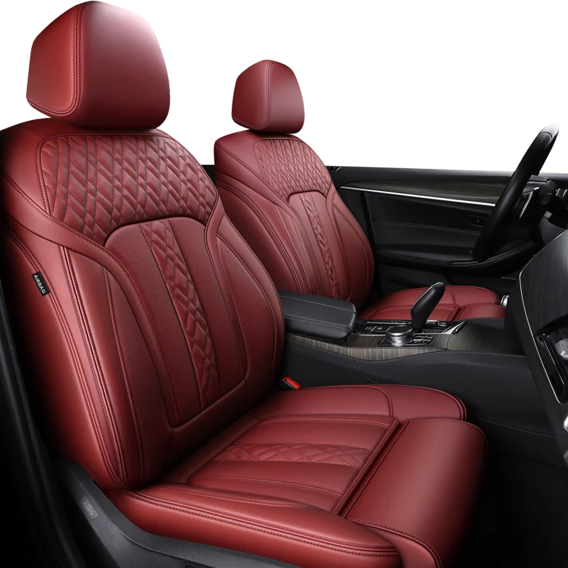 

Custom Fit Car Accessories Seat Covers For 5 Seats Full Set Middle Perforated Leather Specific For Bmw 7 5 3 1 Series X5 X3 X1