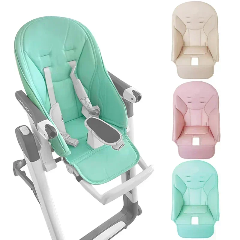 Nuevo cojín para silla de bebé, funda de cuero para asiento Oxford de PU, cojín para asiento de silla de crecimiento para niños, funda para silla de cena, accesorios de comedor para niños