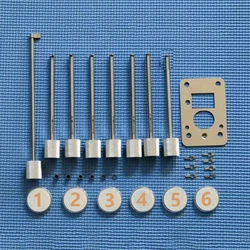 JMCKJ 8PCS/SET Original For DIMEIXI Lever Blade Leaf Lock Vault Stainless Flagpole Tool For Professional Locksmith Tools