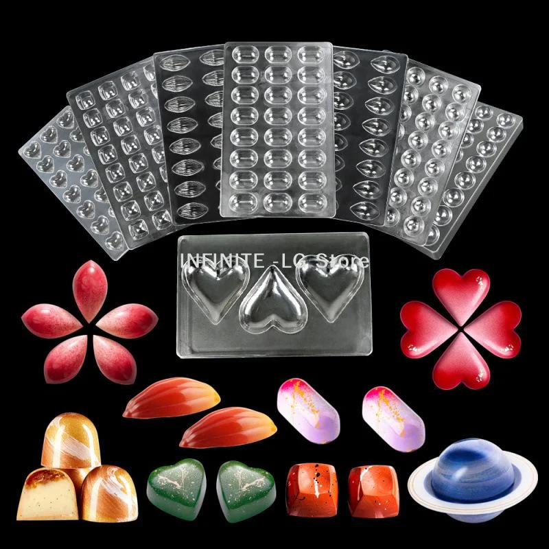 Chocolate Candy Mold Circular Shape Baking Cake Polycarbonate Chocolate Molds Baking Pastry Tools Kitchen Household Supplie