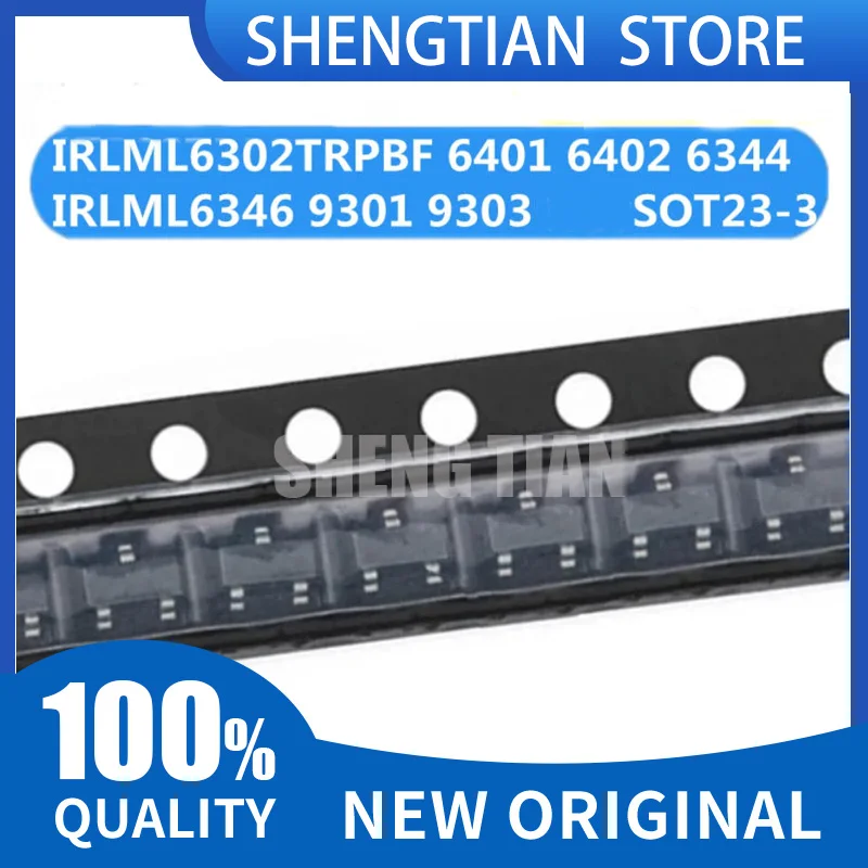 (50pcs)New IRLML6302 IRLML6401 IRLML6402 IRLML6344 IRLML6346  IRLML9301 IRLML9303 TRPBF