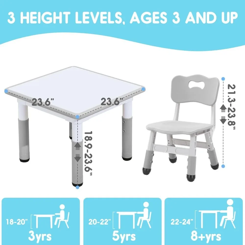 Table et chaises pour enfants, chaises pour tout-petits