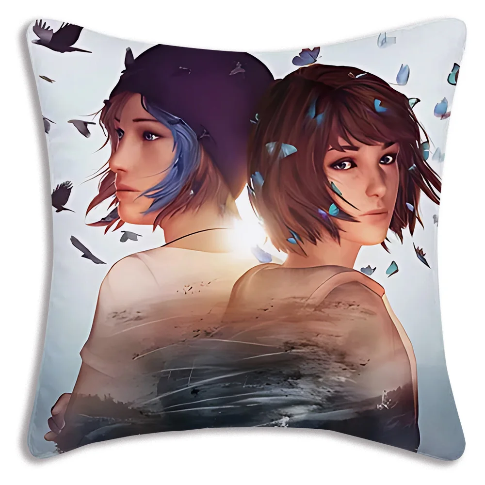 Life Is Strange 2 fodere per cuscini da gioco Cartoon Sofa decorativo per la casa stampa fronte-retro breve peluche carino fodera per cuscino