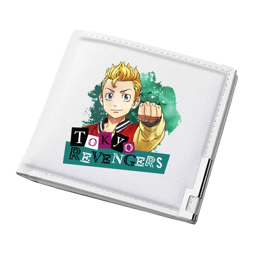 

Короткий кошелек в стиле аниме «Токио Мстители», кавайный держатель для удостоверений личности, студенческие тонкие сумки для денег, кошелек из искусственной кожи с героями мультфильмов, женский клатч Kawaii