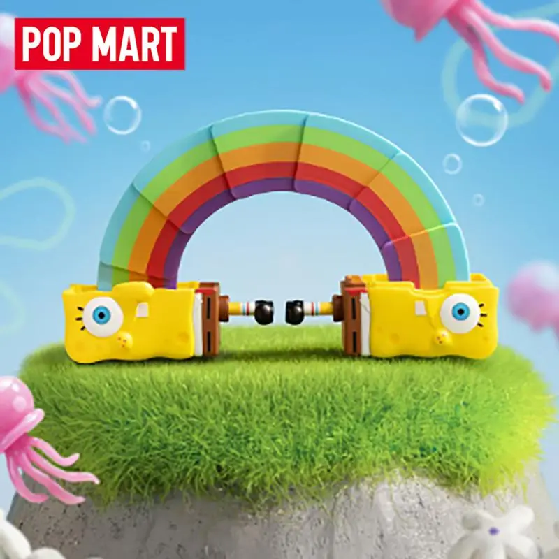 POP MART Spongebob That Doesn't Make Sense Serie Trendige Überraschungsbox-Spielzeuge Mystery Box Überraschungstasche Actionfigur Überraschungsgeschenk