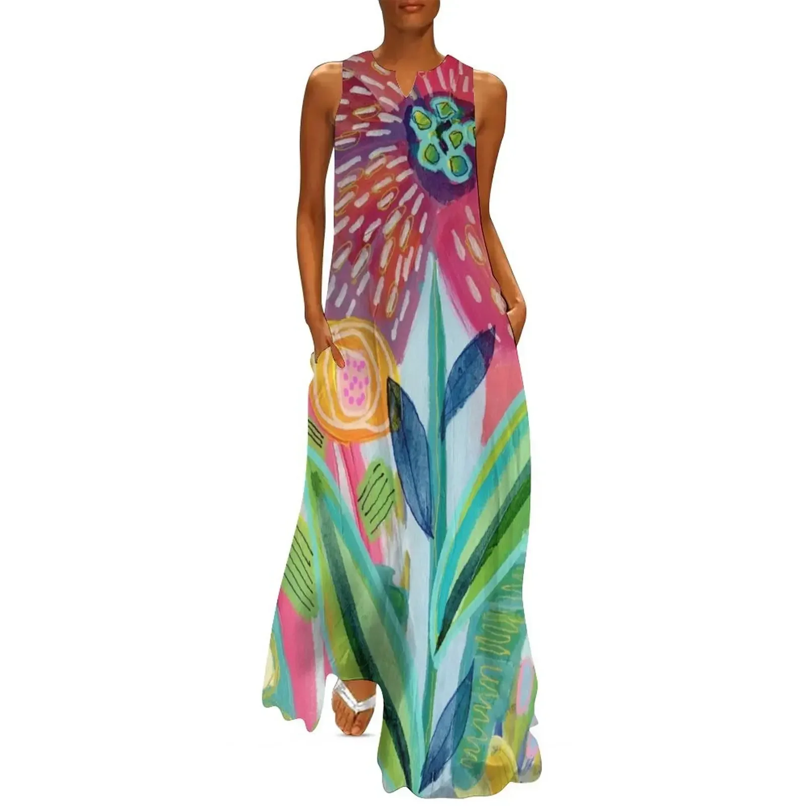 

Happy Garden Long Dress Prom gown dress women elegant luxury bandage dress Beachwear