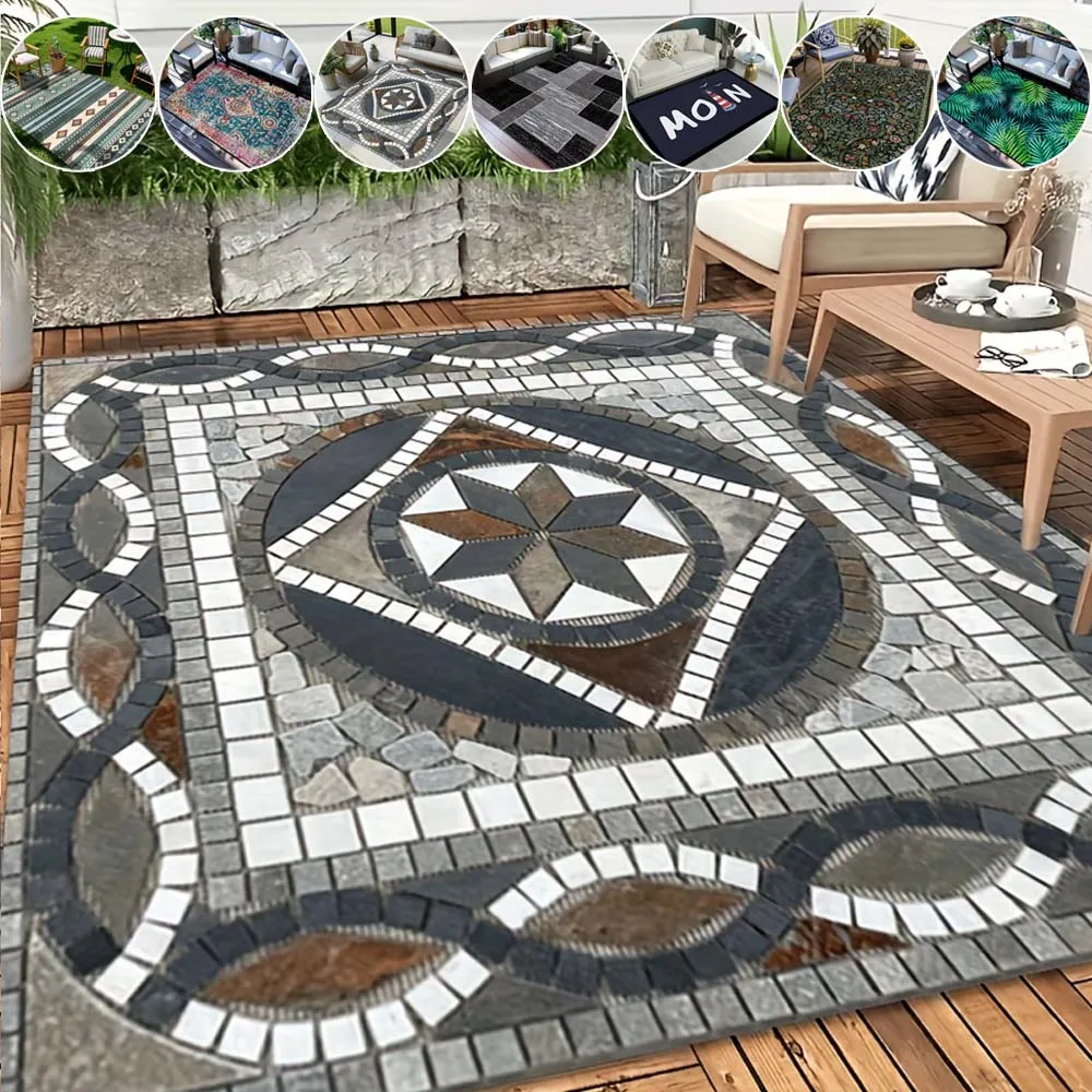 

Dirt Resistant Bohemian Large Carpets Crystal Fleece Non-slip Soft Mat for Bedroom Washable Sofa Floor Protection Alfombra Salón