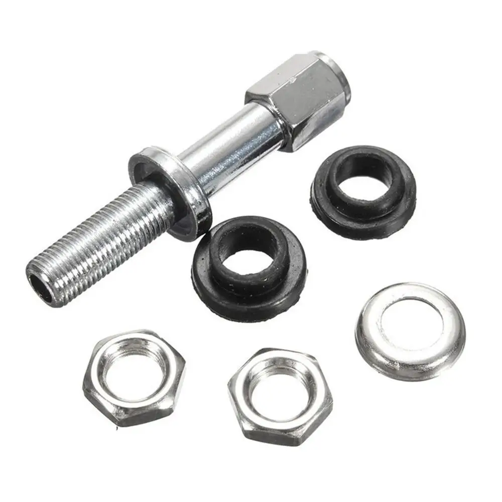 Durable Tyre Accessories TR48E Tire Valve Stainless Steel Riding Decoration Dust-proof Cover Bolt-in Protective Cover Car