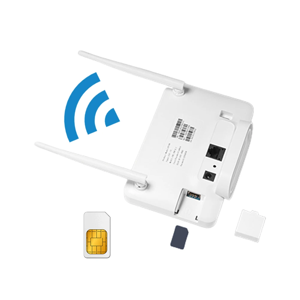 4G Wireless Router 300Mbps 4G LTE CPE Router Modem External Antenna with Sim Card Slot EU Plug Internet Connection