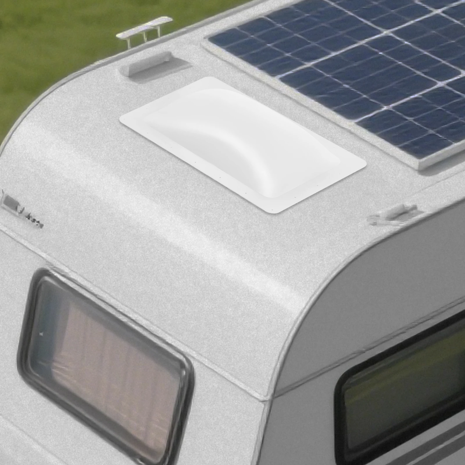 

14*22in RV Skylight Outer Dome RV Skylight Replacement Cover Camper RV Skylight Outer Cover Fit for RVs Campers White/Black