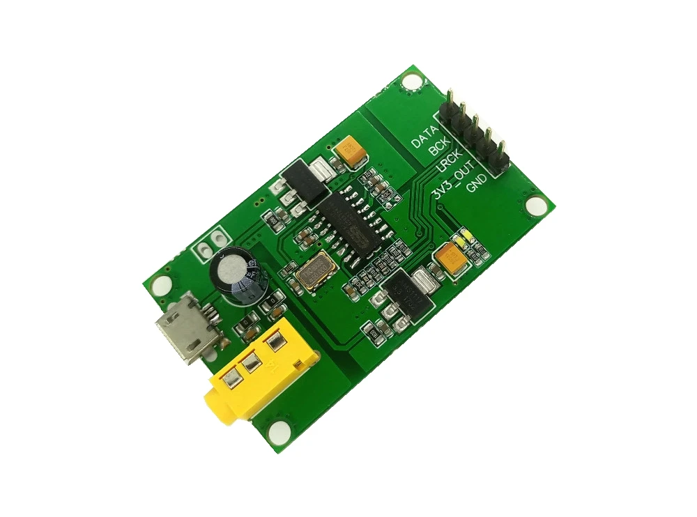 ES9023P I2S IIS Raspberry Pi digital audio input DAC decoder board to AUX analog output