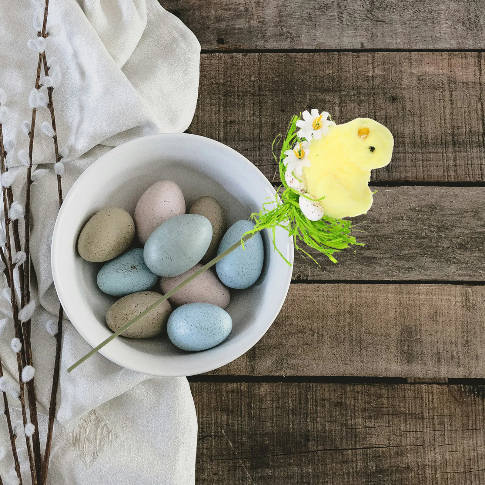 Artificial Easter Rooster Branch Picks Festive Spring Decoration for Flower Bouquets Vases Centerpieces Home Mall Hotel Garden