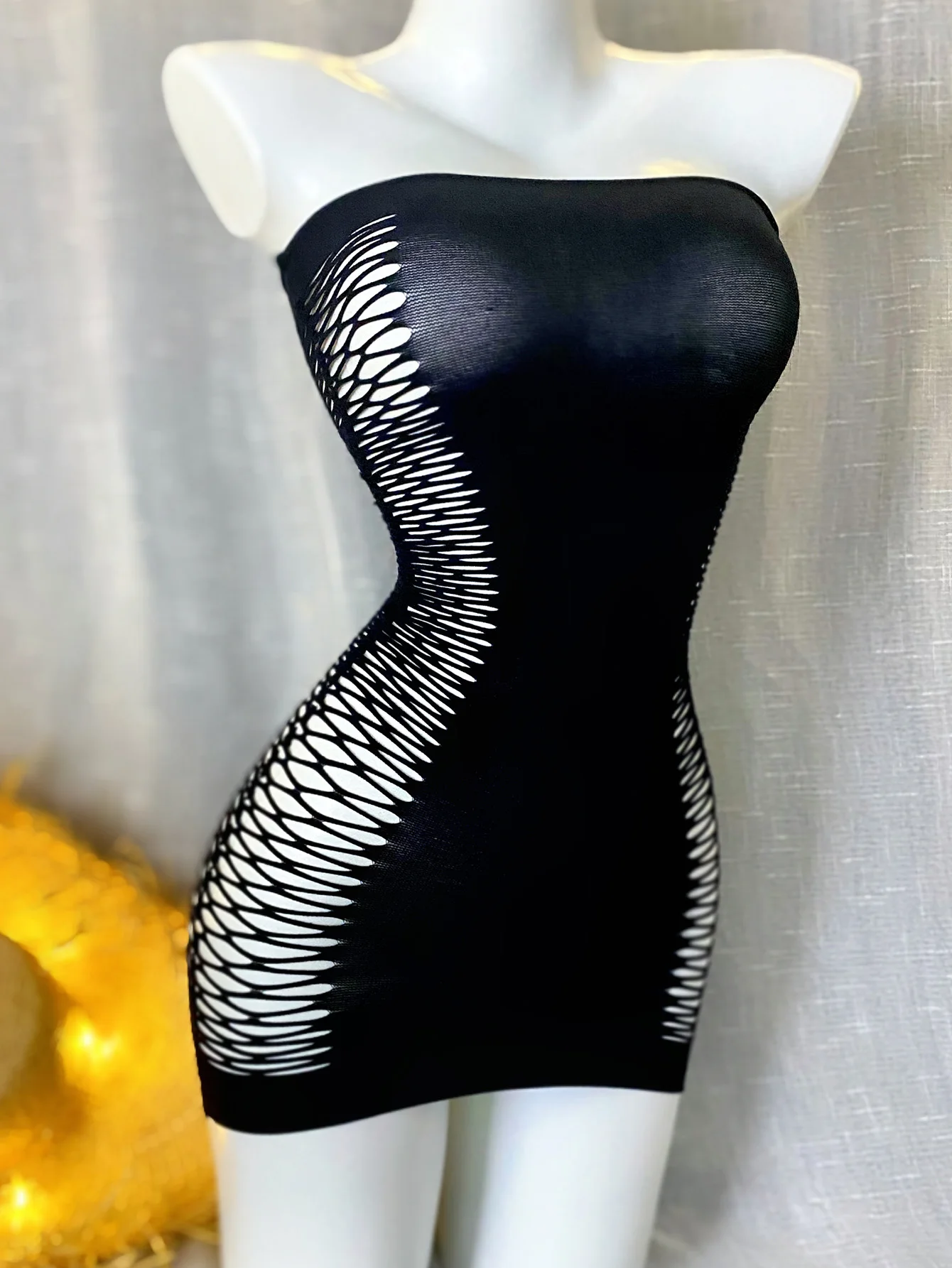 Sexy Fishnet Beach Cover Up Dress, Sheer Crochet Bikini Cover Up for Summer Vacation