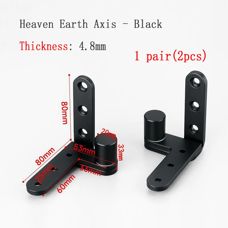 Stainless Steel Heaven Earth Pivot Hidden Invisible Door Hinge Indoor Door Wooden Cabinet Load-Bearing Hinge Upper Lower Ppivot