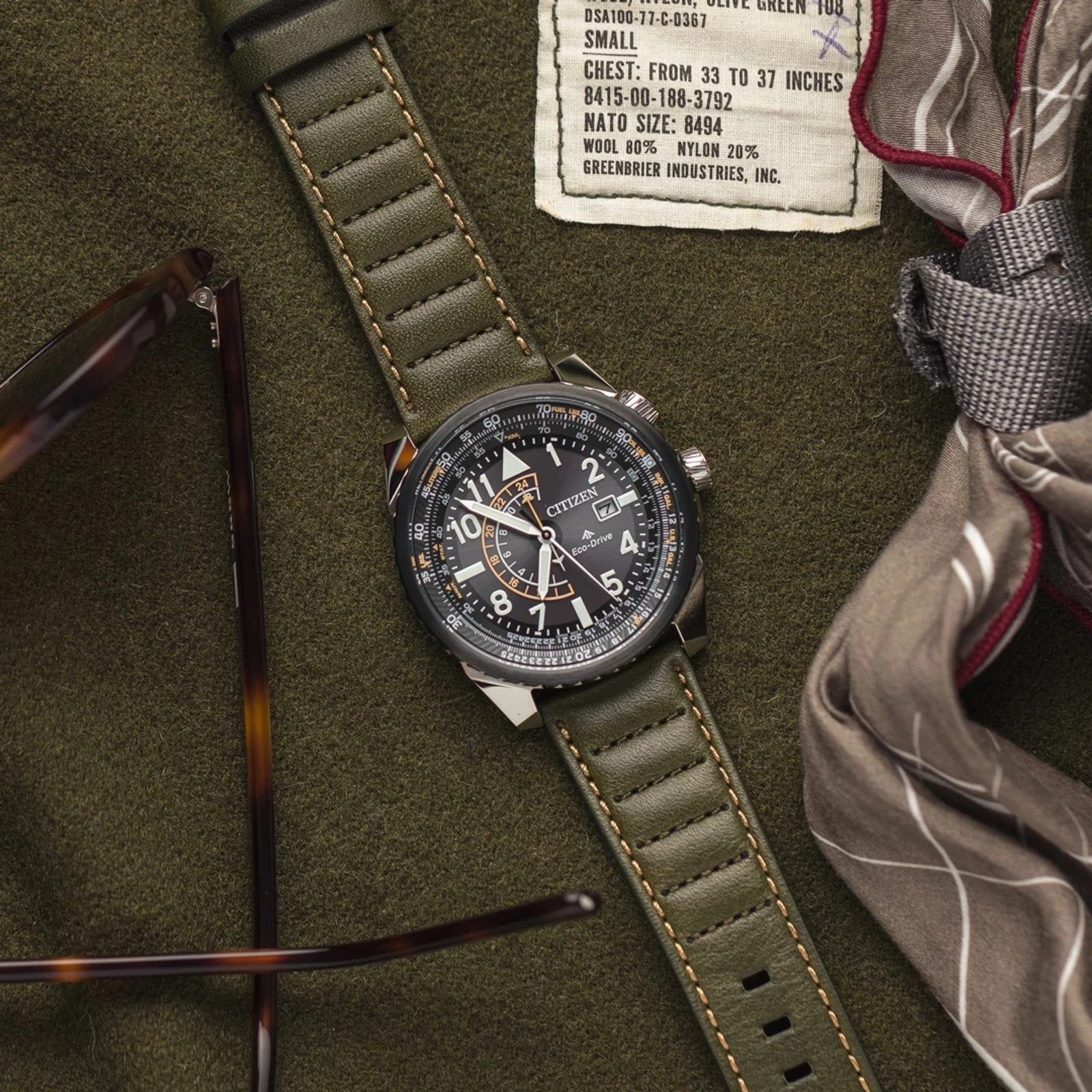 CITIZEN-reloj japonés para hombre, luminoso, resistente al agua, de cuarzo, informal, deportivo, BJ7135-02E