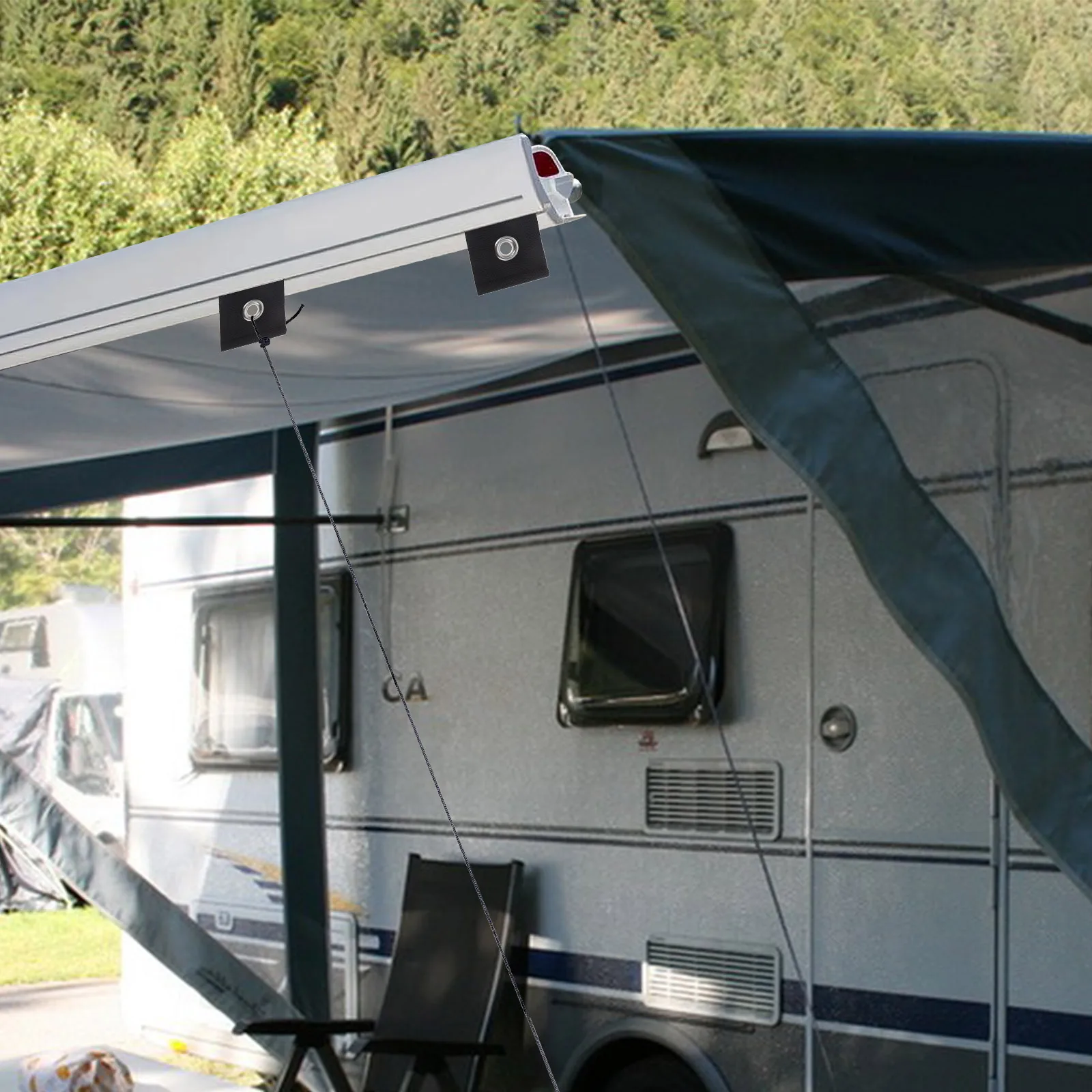 

12pcs Camper Hooks Rv Sunshade Outdoor Hanger Durable Heavy Duty Easy Install Compact Multifunctional Awning Rail Eyelets Hand