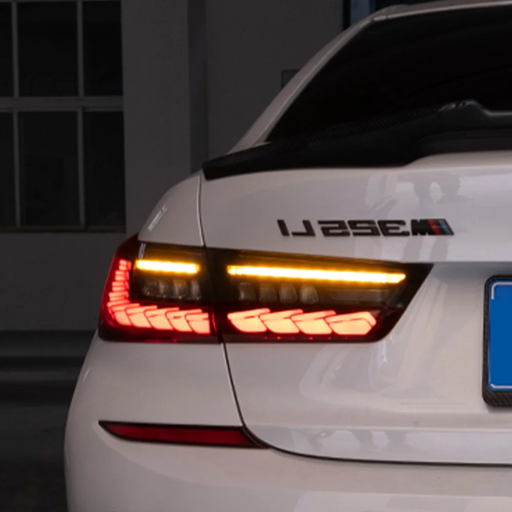For BMW 3 Series G20 G28 320i 325i 330i 2020-2024 LED Auto Rear Lamp Assembly Upgrade Dynamic Dragon Scale Taillight Accessories