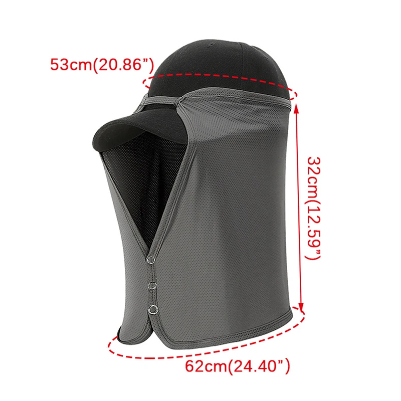 AliExpress NONE UV face mask, headwear, outdoor sports, golf, hiking, quick drying fishing hat, face, neck, sunshade hat, protective