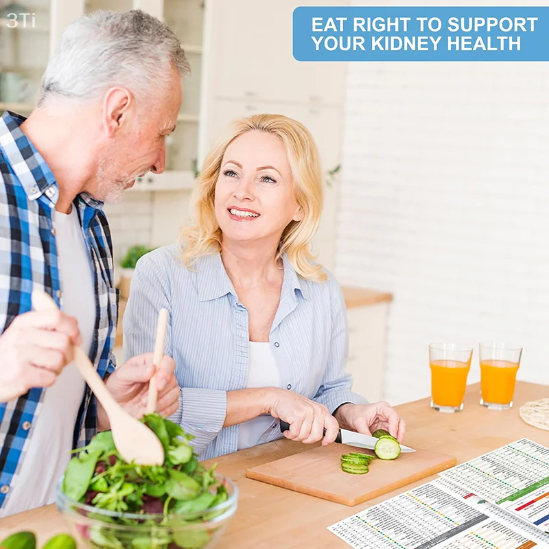 แผนภูมิรายการอาหารที่เป็นมิตรในไต 3 รายการประกอบด้วยการสนับสนุนสูตรอาหาร, ไฮเปอร์อกซาลูเรีย, ระดับออกลาต, โซเดียมโพแทสเซียมฟอสฟอรัสต่ํา