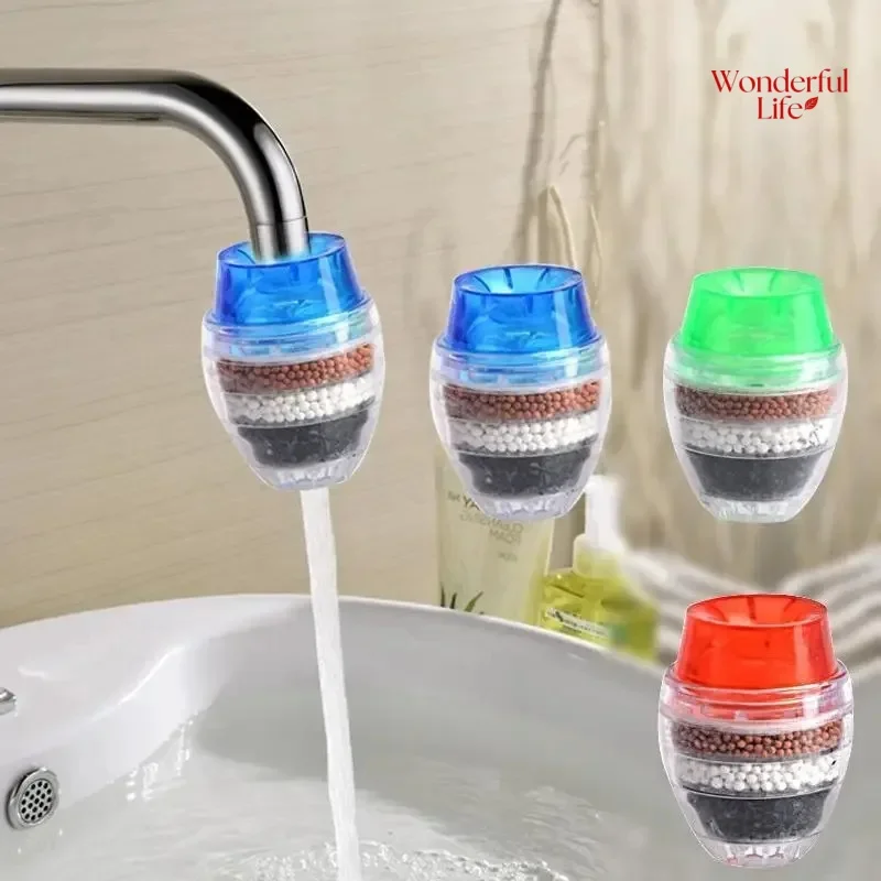 1Pcs Water Clean Purifier Filter Activated Carbon water Purifier Filtration Kitchen Faucet Tap Water Purifier Home Accessories