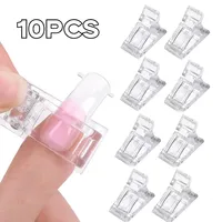 5/10Pcs Uv Gel Finger Nail Extension LED Builder Clamps Manicure Nail Art Tool Nail Tips Clip Manicuring Art Builder Tools Set
