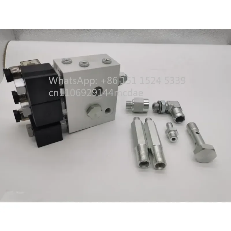 Automobile tail plate integrated valve group, truck hydraulic lifting and unloading hydraulic tail plate, power unit 12V 24V