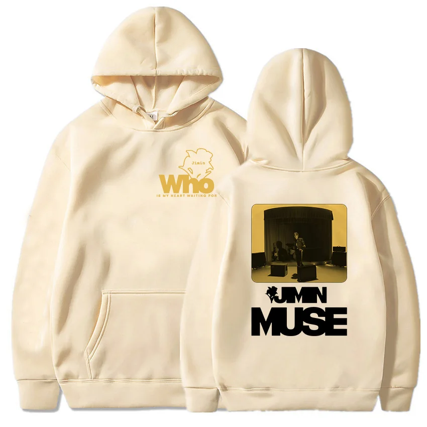 Muse Album Jimin Band Member Hoodies Who Is My Heart Waiting for Flower Printing Sweatshirts Harajuku Hip Hop Streetwear Hoodie