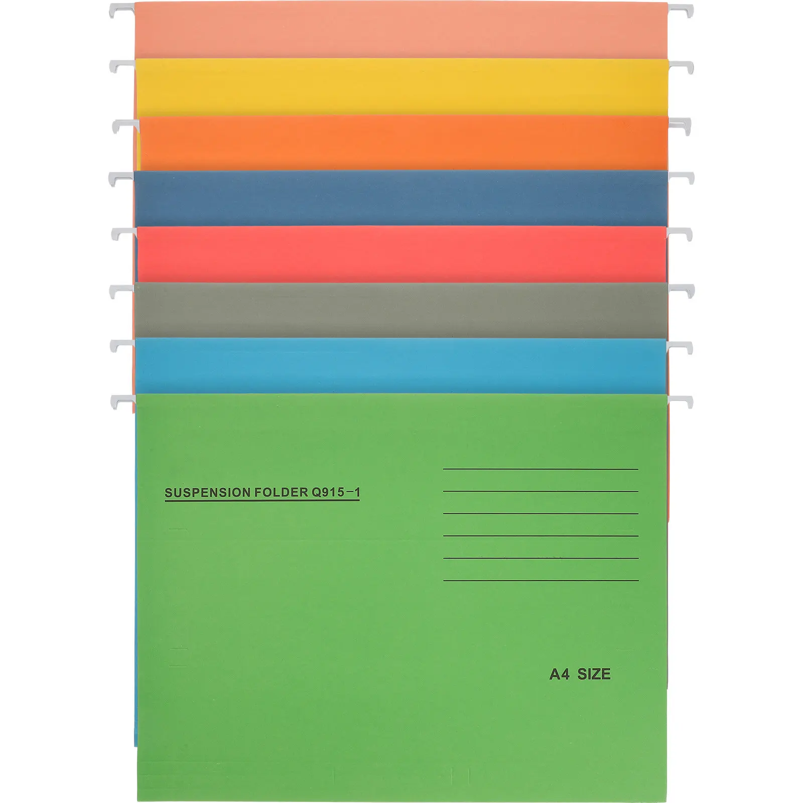 

8Pcs Suspension Folder Thick Paper Hanging File Holder A4 Size Wide Opening Document Organizer Office Filing Supplies