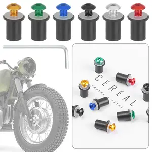 Aluminium -Windschutzscheibenschrauben, Nussfixer -Kit, Motorradbaugruppe, M5 x 15 mm, CNC, 10pcs 6 Hauptverkäufe Careage SRAD 750 - №5