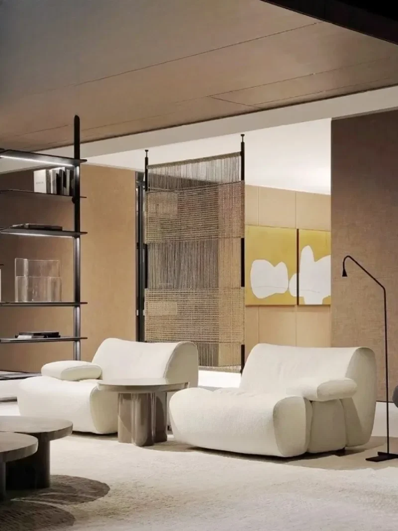 Bamboo sofa Italian minimalist living room module combination sofa