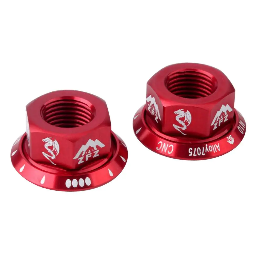 Track Wheel Nuts Lightweight Fixed Gear Hub Nut for Road Bike Modifications and Cycling Accessory
