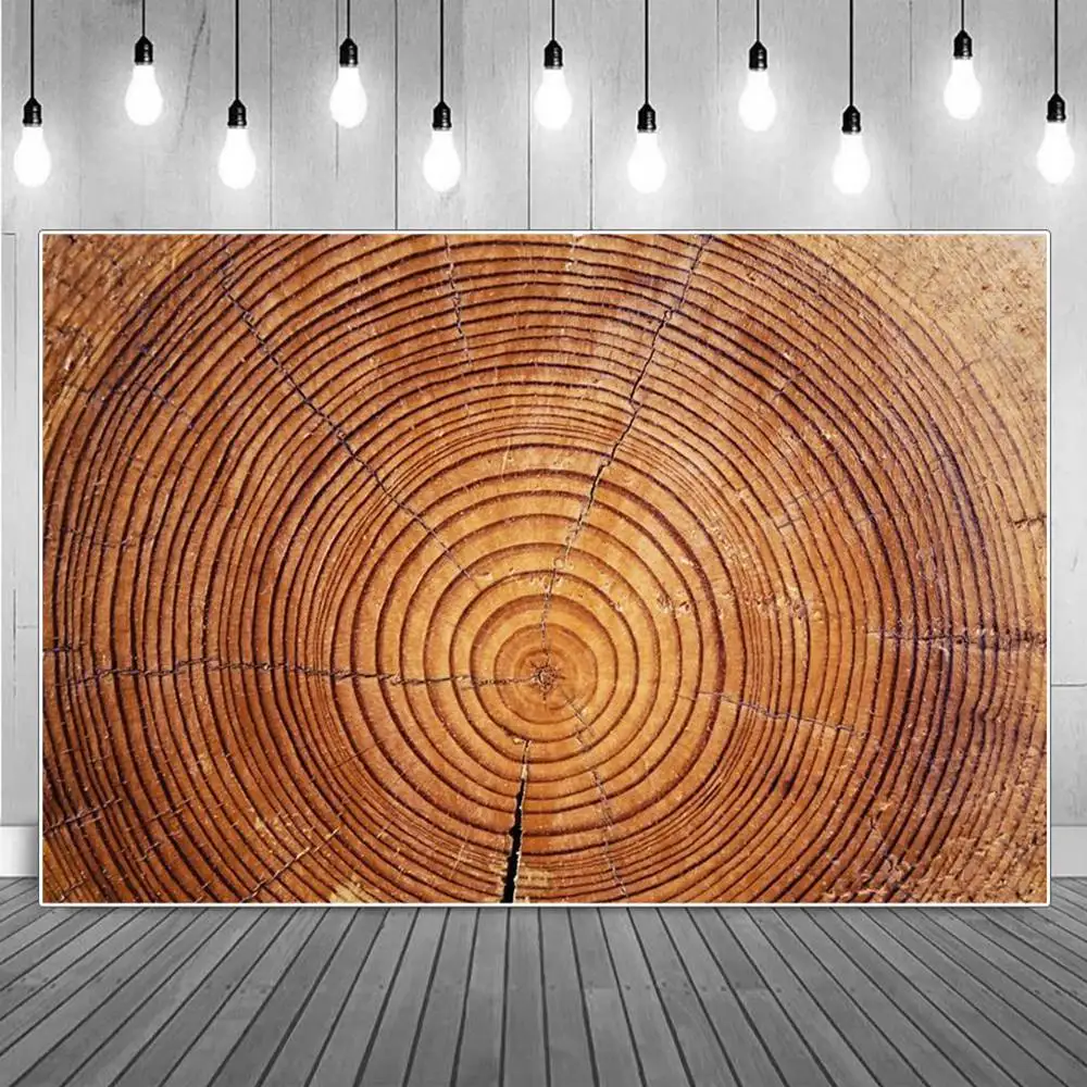 ไม้ Growth แหวนตกแต่งการถ่ายภาพพื้นหลังต้นไม้ Board วอลล์เปเปอร์ Party ฉากหลังถ่ายภาพสตูดิโอถ่ายภาพ Props