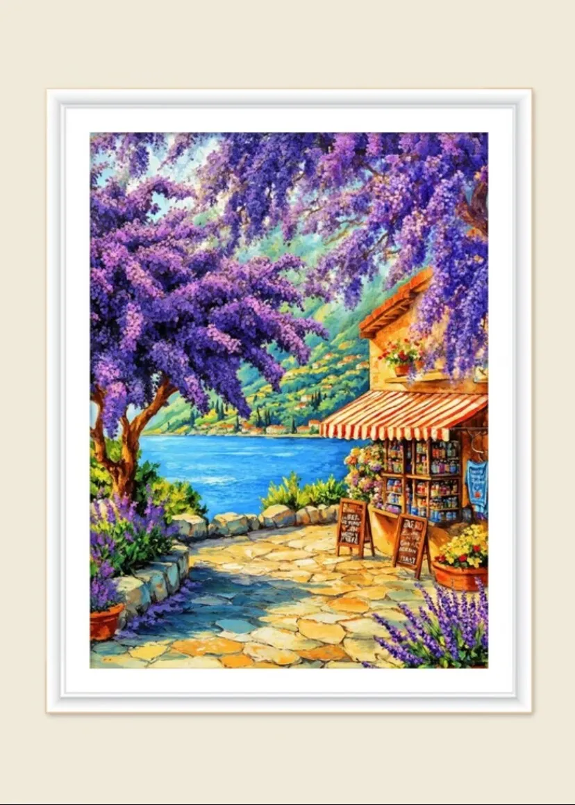 9ct 65X85cm Summer Pre-Printed Cross Stitch Kit DIY Embroidery Set Handicraft Floss Needle Crafts