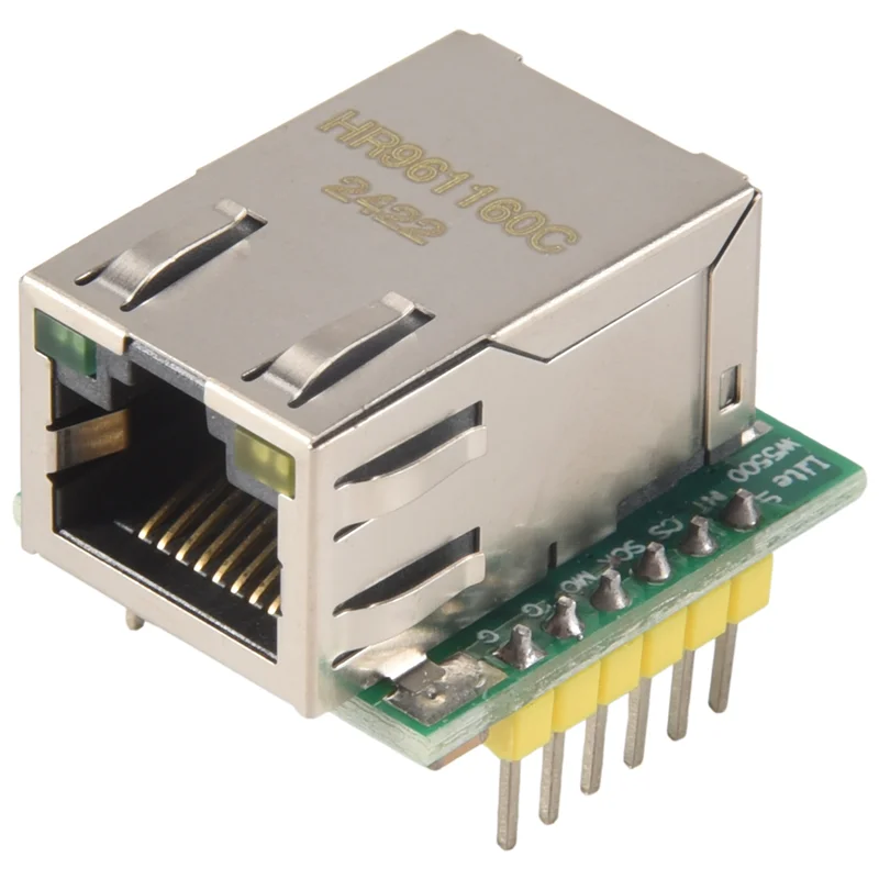 W5500 Modul Jaringan Ethernet Antarmuka SPI Protokol Ethernet/TCP/IP Kompatibel Wiz820io-N33R