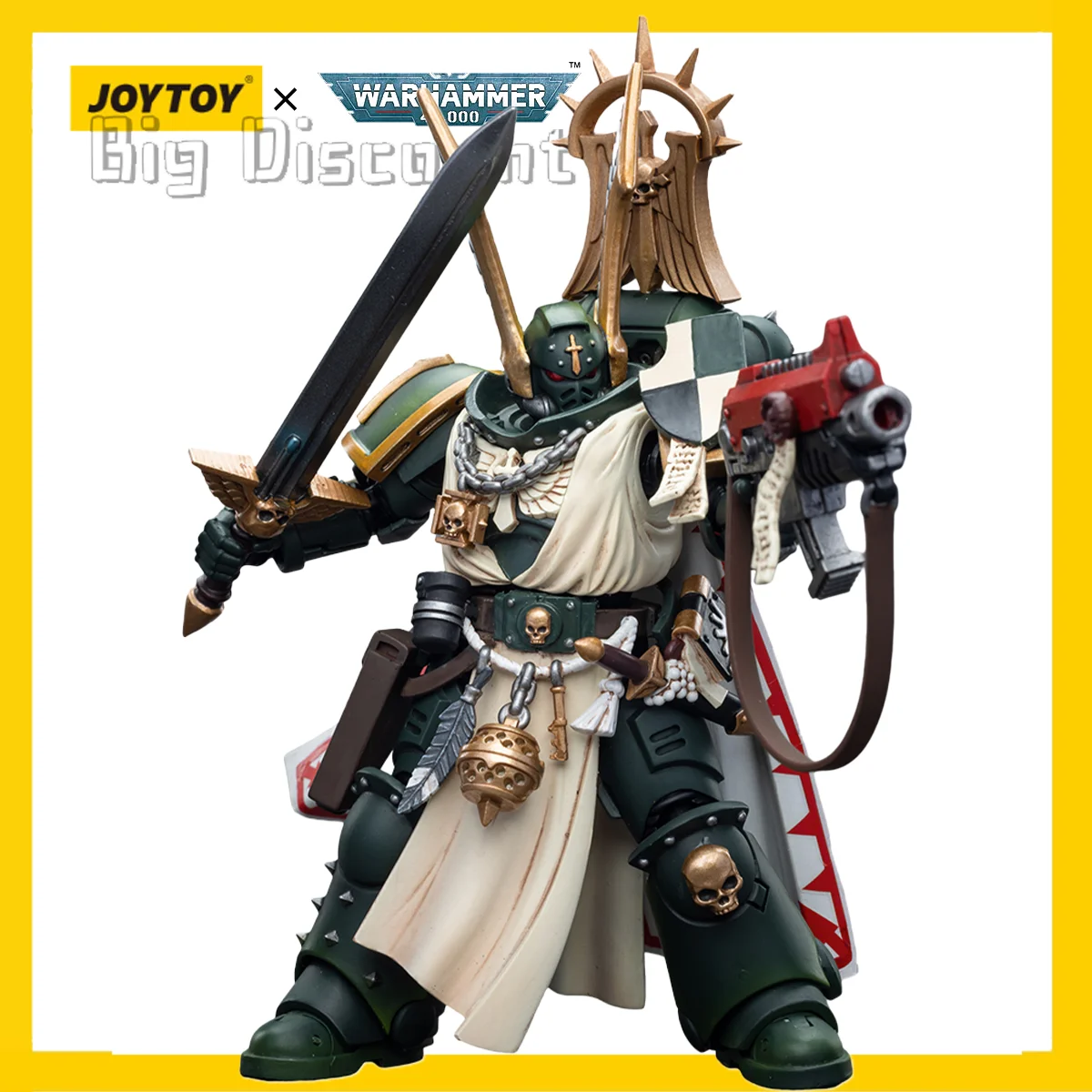 

[IN STOCK] JOYTOY 1/18 Warhammer 40K Action Figure Dark Angels Master Lazarus Model