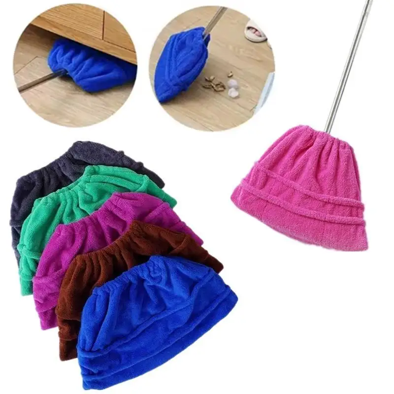 1/2/3pcs Reusable Cover Dry Wet Dual Use Coral Fleece Floor Mop Covers Washable Water-absorbing Floor Cleaning Towel
