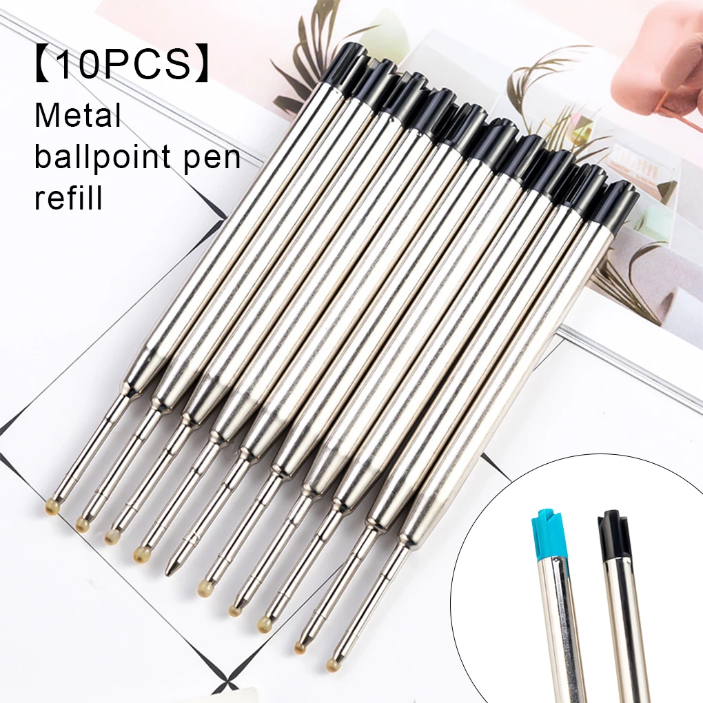 

10 Pieces Ballpoint Pen Refills Dormitory Stationery Study Learn for