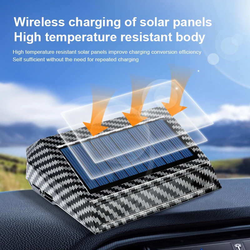 1pc Solar Air Purifier, Built-in Sensor, Used in the Car, Purifies Air, Clean Air, Fresh Air, Purification Generator, Intelligen - view 4